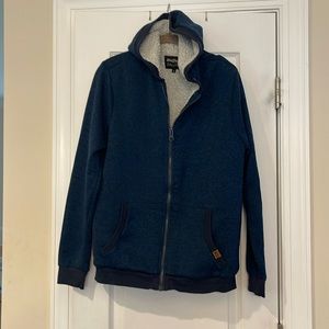 men’s zip up jacket medium weight S 100% polyester